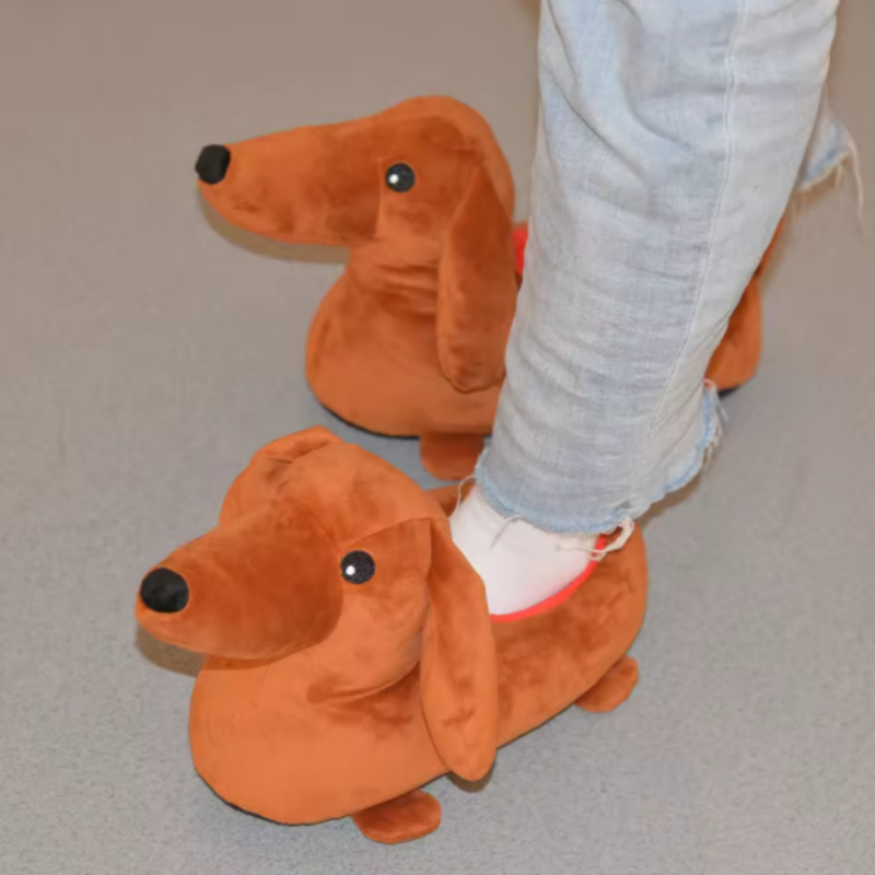 Dachshund Plush Slippers (2).png
