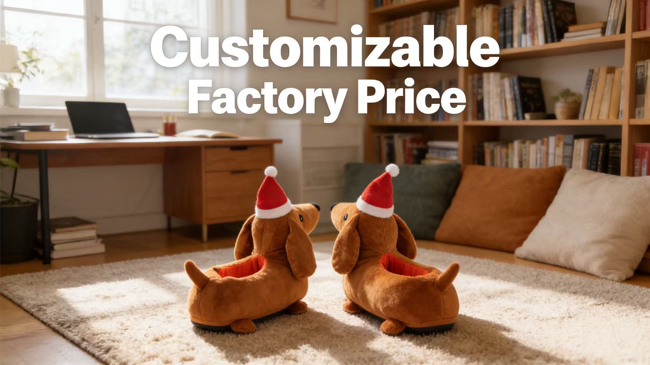 Dachshund Plush Slippers (2)
