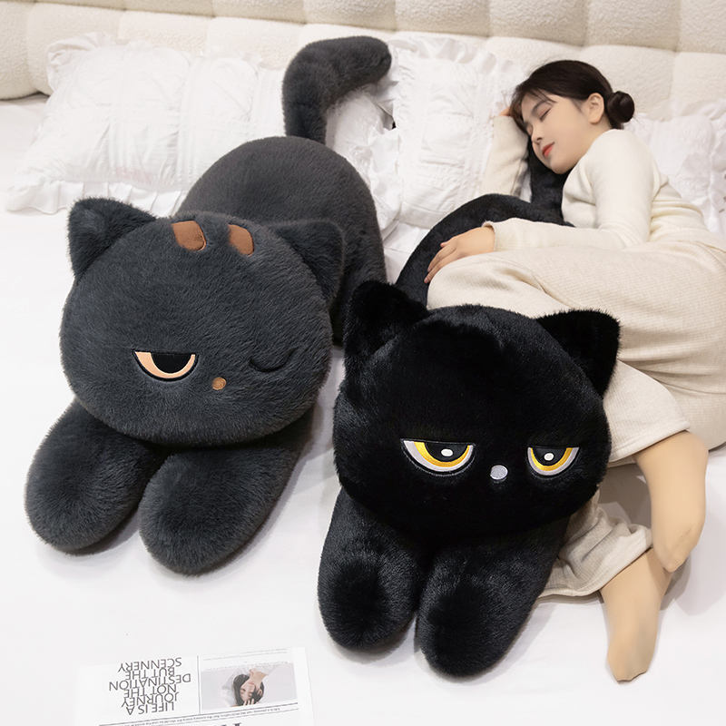 Black cat plush body pillow (4).jpg