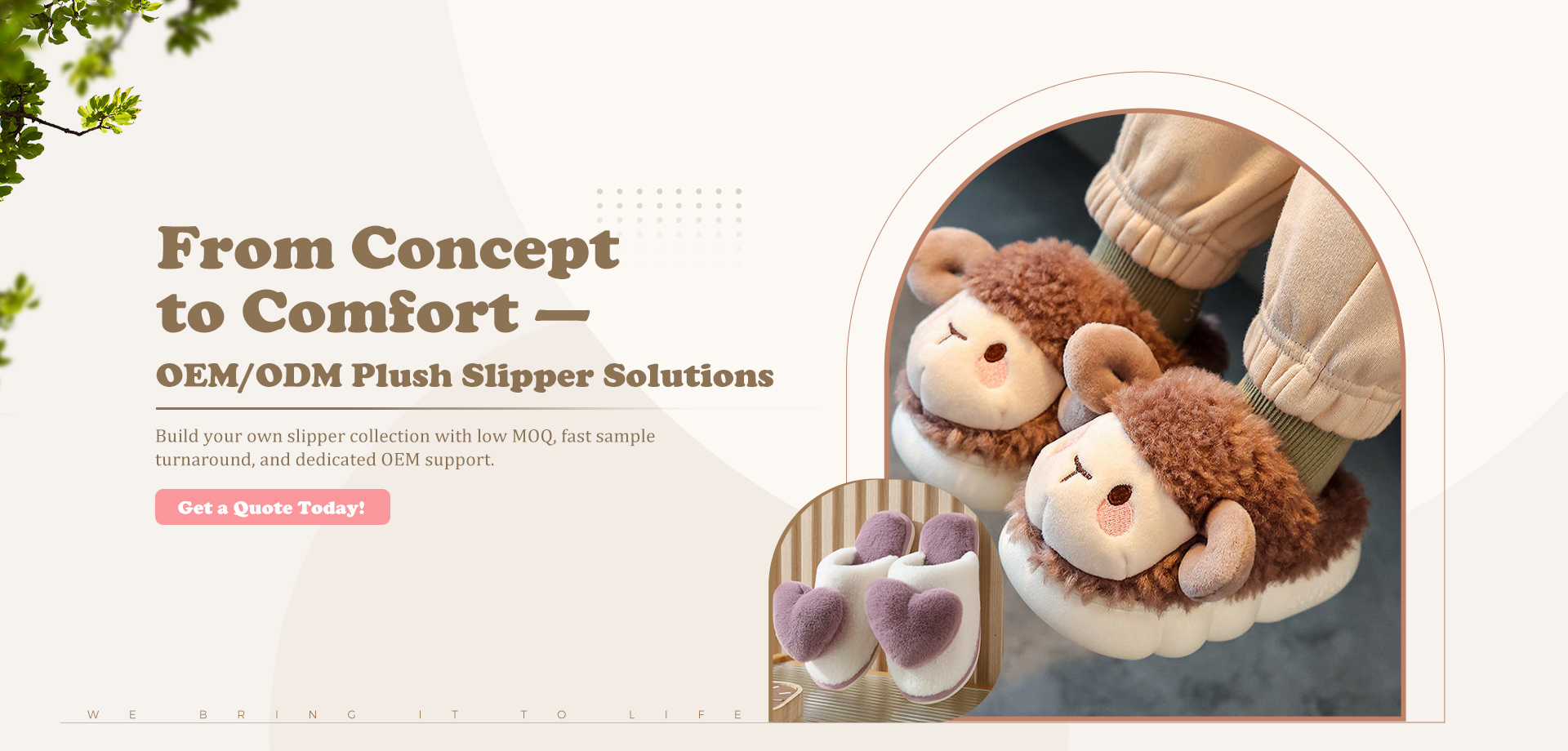 Custom Plush Slippers