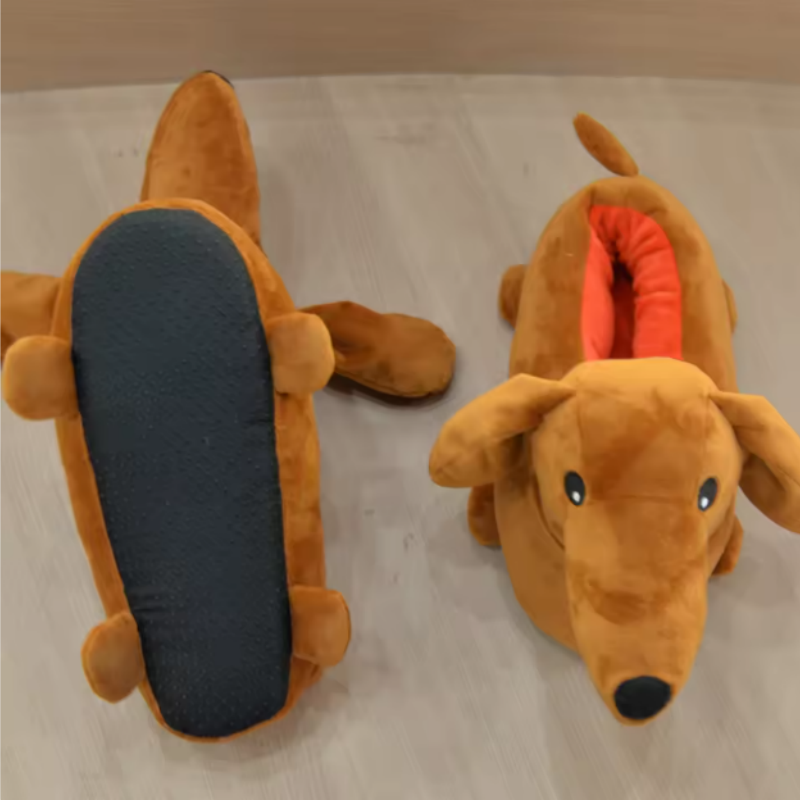 Dachshund Plush Slippers (5)